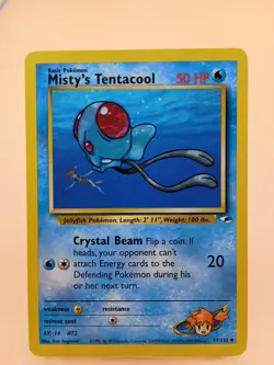 Pokemon TCG - Gym Heroes - Unlimited - Misty's Tentacool 57/132 MP - Image 1