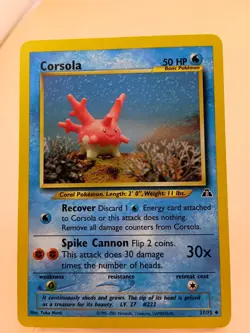 Corsola - 37/75 Neo Discovery - Pokemon TCG - 2001 MP - Image 1