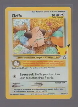CLEFFA 20/111 CELEBRATIONS: CLASSIC COLLECTION POKEMON HOLO NM/M - Image 1