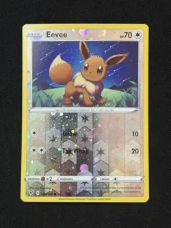 Eevee #130/185 - Pokemon TCG - Vivid Voltage - Reverse Holo - Cosmos - NM - Image 1