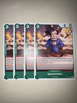OP12-021 Ipponmatsu X4 Playset One Piece Card Game TCG CCG English - Image 1
