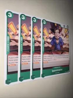 OP12-021 Ipponmatsu X4 Playset One Piece Card Game TCG CCG English - Image 2