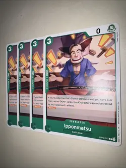 OP12-021 Ipponmatsu X4 Playset One Piece Card Game TCG CCG English - Image 3