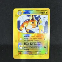 Pokemon Raichu Expedition Base Set Reverse Holo Rare 025/165 2002 Stage 1 80 HP - Image 1