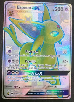 Shiny Espeon GX - Hidden Fates - SV60/SV94 - Full Art Rare - Pokemon - NM - Image 1