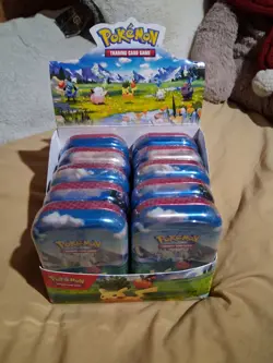 Pokemon TCG Mega Evolutions-Ascended Heros Mini Tin 10 tins, sealed with Display - Image 1