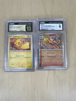 Pokemon TCG Pikachu Cyber Judge 027/071 CGC Pristine 10 and Blaziken PSA 9 - Image 1