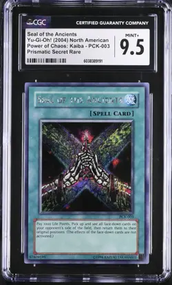 YUGIOH 2004 Seal of the Ancients PCK-003 Secret Rare Promo CGC 9.5 - Image 1