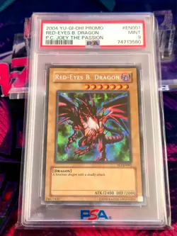 2004 Yu-Gi-Oh! Red-Eyes B. Dragon PCJ-EN001 Joey the Passion - PSA Grade 9 MINT - Image 1