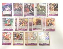 One Piece TCG OP13 Gol D. Roger - Red and Purple Build Deck x32 - Image 1