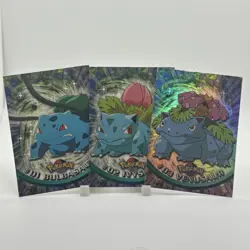 Topps TV Animation Pokemon Cards Featuring Venusaur Evolution - Image 1