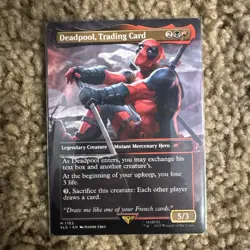 MTG Deadpool Trading Card Secret Lair Drop Series NonFoil M1753 - Image 1