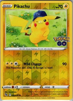 Pikachu 028/078 Reverse Holo Pokemon GO - Pokemon Card - NM - Image 1