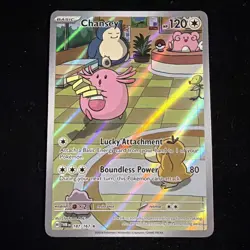 Pokemon TCG Chansey Illustration Twilight Masquerade Card 187/167 - Image 1