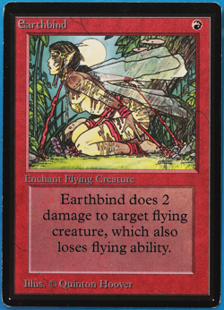 Earthbind Beta NM Red Common MAGIC THE GATHERING MTG CARD (ID# 501408) ABUGames - Image 1