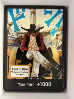 DON!! Dracule Mihawk English The Azure Sea's Seven One Piece TCG Card Game - Image 1