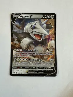 Aggron VMAX -- NM - Mint Ultra Rare Pokemon Card -- Brilliant Stars 097/172 - Image 1
