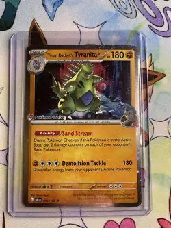 Team Rocket's Tyranitar (Pokemon Center Exclusive) 096/182 Miscellaneous Cards & - Image 3