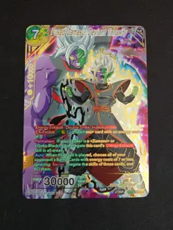 Fused Zamasu, Deviant Tenacity BT23-135 SPR Special Rare Gold Dragon Ball Card - Image 1