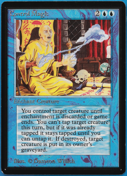 Control Magic Beta NM Blue Uncommon MAGIC GATHERING CARD (ID# 501406) ABUGames - Image 1