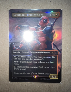 MTG - SLD - Deadpool, Trading Card - Rainbow Foil - #1753 - NM/M - Image 1