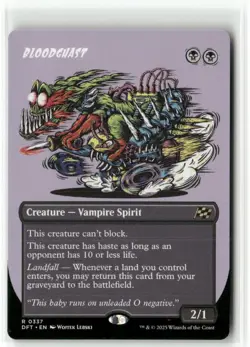 Bloodghast Borderless Aetherdrift MTG NM - Image 1