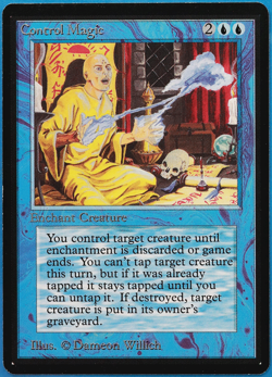 Control Magic Beta NM Blue Uncommon MAGIC GATHERING CARD (ID# 501405) ABUGames - Image 1