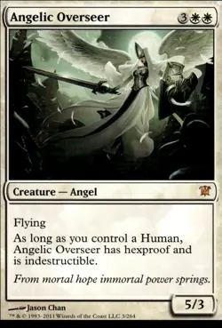 MTG Innistrad #3 Angelic Overseer - Lightly played - Image 1