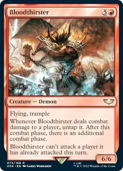 MTG Bloodthirster 73 Universes Beyond: Warhammer 40,000 Magic - Image 1