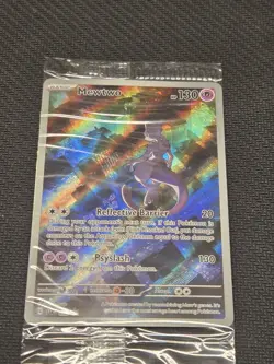 Mewtwo 052 Scarlet & Violet 151 UPC Black Star Promo Card Holo Sealed - Image 1