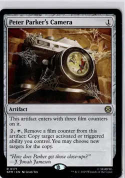 Peter Parker's Camera Marvel's Spider-Man Regular NM R 0171 - Image 1