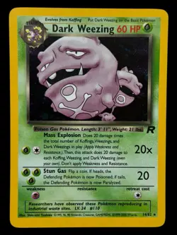 Dark Weezing - 14/82 Team Rocket 2000 WOTC - Holo - Pokemon TCG - Image 1