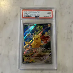 2023 POKEMON SVP EN-SV PALDEA EVOLVED ETB PROMO #027 PIKACHU PSA 9 - Image 1
