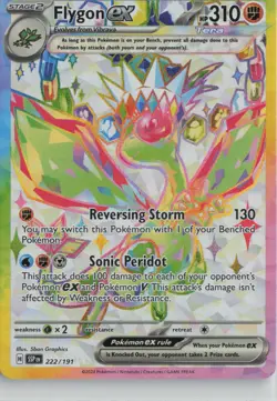 Flygon ex 222/191 Ultra Rare Surging Sparks Pokemon Near Mint - Image 1