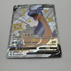 Lapras V SV110/SV122 Shining Fates NM Full Art Ultra Rare Pokemon Card - Image 2