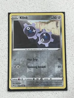 KLINK 102/172 BRILLIANT STARS POKEMON (REVERSE HOLO, NM) - Image 1