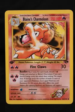 Blaine's Charmeleon 1st Edition 31/132 NM Gym Challenge Uncommon Pokemon TCG - Image 1