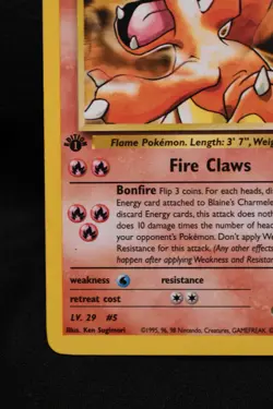 Blaine's Charmeleon 1st Edition 31/132 NM Gym Challenge Uncommon Pokemon TCG - Image 5