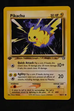 Pikachu 1st Edition 70/111 NM Neo Genesis Regular Common Pokemon TCG Near Mint - Image 3