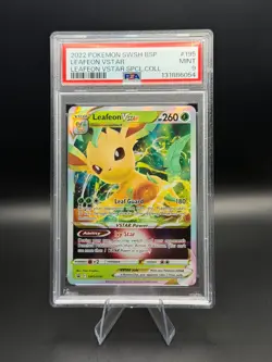 POKEMON 2022 SWSH Promo LEAFEON Vstar Special Collection #195 PSA 9 RARE - Image 1