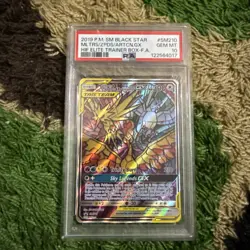 Pokemon PSA10 Moltres & Zapdos & Articuno GX 2019 SM210 Hidden Fates ETB Egnlish - Image 3