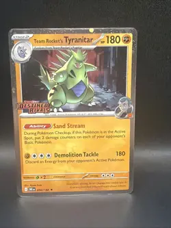 Team Rocket's Tyranitar (Prerelease) 096/182 Holofoil Rare Pokemon - Image 1