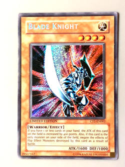 yugioh Blade Knight CT1-EN002 Secret Rare Limited Edition played - Image 1