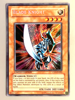 yugioh Blade Knight CT1-EN002 Secret Rare Limited Edition played - Image 2
