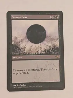 Damnation MTG Planar Chaos #85/168 Rare Black Sorcery Magic Card 2007 Original - Image 1