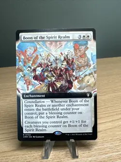 Boon of the Spirit Realm (Extended Art) Commander Masters Magic MTG - Image 1