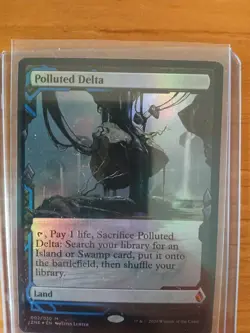Magic: The Gathering Polluted Delta: Zendikar Rising Expeditions. Full Art FOIL - Image 1