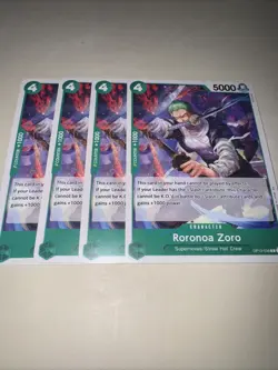OP12-036 Roronoa Zoro X4 Playset One Piece Card Game TCG CCG English - Image 4