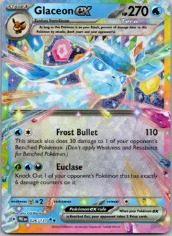 Glaceon ex #026/131 SV: Prismatic Evolutions Pokemon Near Mint or Better - Image 1