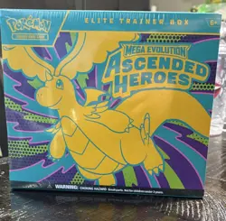 Pokemon Elite Trainer Box Mega Evolution Ascended Heroes Dragonite Zekrom - Image 1